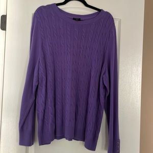 TALBOTS Sweater Size 3X purple
